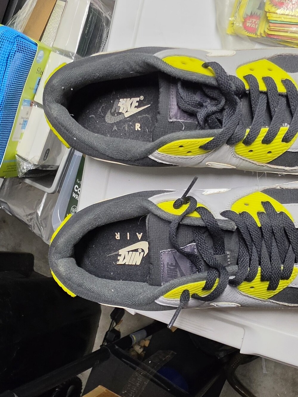 Nike Men’s Black, Gray & Neon Green Athletic Sneakers - Picture 6 of 6